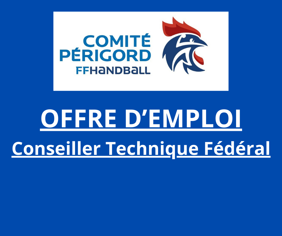 Offre d’emploi Conseiller Technique Fédéral